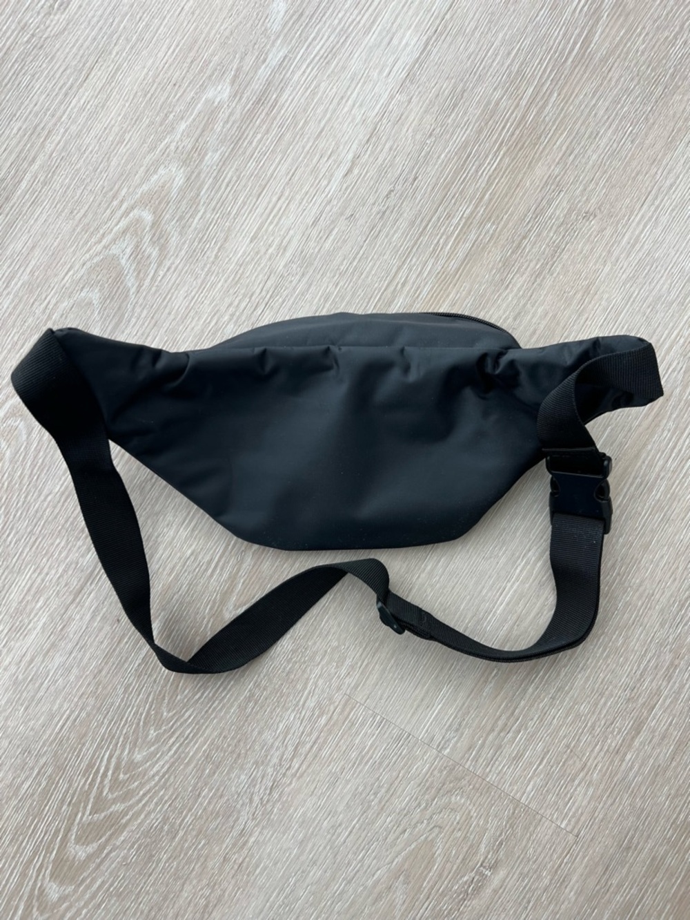 Old Navy Black Fanny Pack with Rainbow Peace Sign - Picture 2 of 4